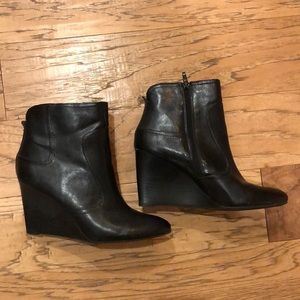 Nine West Black Wedge Booties